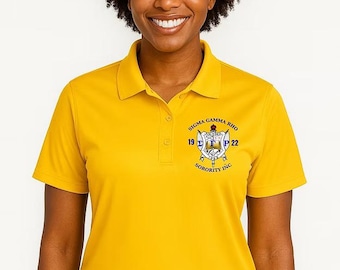 Gold Sigma Gamma Rho Polo Shirt (Unisex)