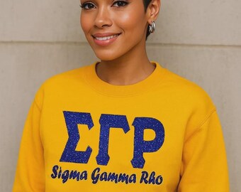 Glittered Sigma Gamma Rho Unisex Sweatshirt