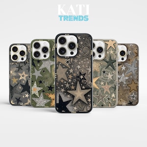 Grunge Stern Handyhülle iPhone 16Pro Max, 15, 14 Plus, 13mini, 12, Samsung S25Ultra, S24Fe, S23Fe, A56, A55, A36, A15