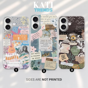 Bible verse Phone Case Christian collage Cover for iPhone 16 15 14 13 12 Pro Xs Samsung S24 S23 S22 FE A25 A15 Pixel 9 8A 7