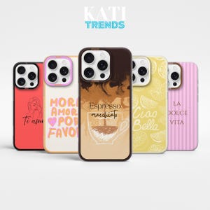 Italiaans citaat telefoonhoesje Amore Love Cover iPhone 16Pro Max, 15, 14 Plus, 13mini, 12, Samsung S25Ultra, S24Fe, S23Fe, A56, A55, A15