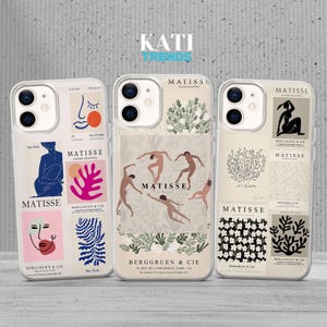Henri Matisse abstract Phone Case Art collage Cover for iPhone 16 15 14 13 12 Pro Xs Samsung S24 S23 S22 FE A25 A15 Pixel 9 8A 7
