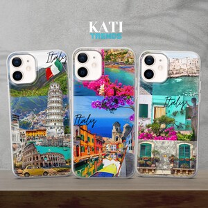 Italy collage Phone Case Rome art Cover for iPhone 16 15 14 13 12 Pro Xs SE Samsung S24 S23 S22 FE A25 Pixel 9 8A 7 Pro