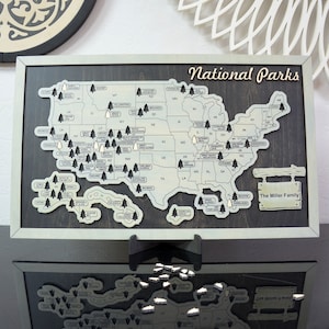 USA National Park Reise Karte National Parks Karte Home Dekor Hochzeitsgeschenk Geschenk für Sie Geschenk für Ihn