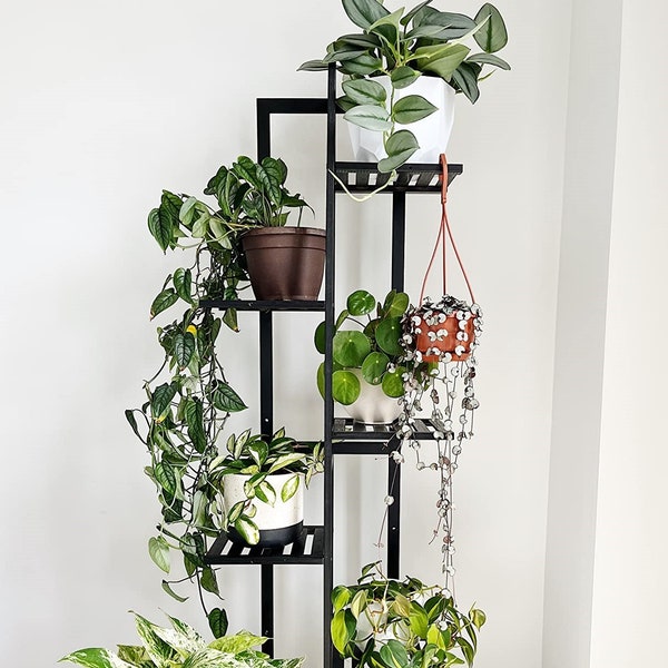 Black Corner Plant Stand Etsy UK