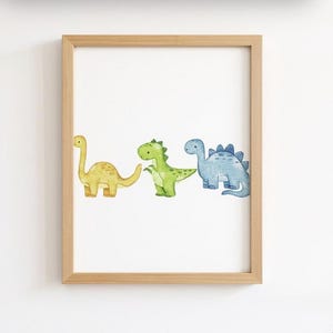 Cute Dinosaur Wall Art | Kids Room Printable | Nursery Dinosaur Decor | Digital Download Boys or Girls Playroom Print