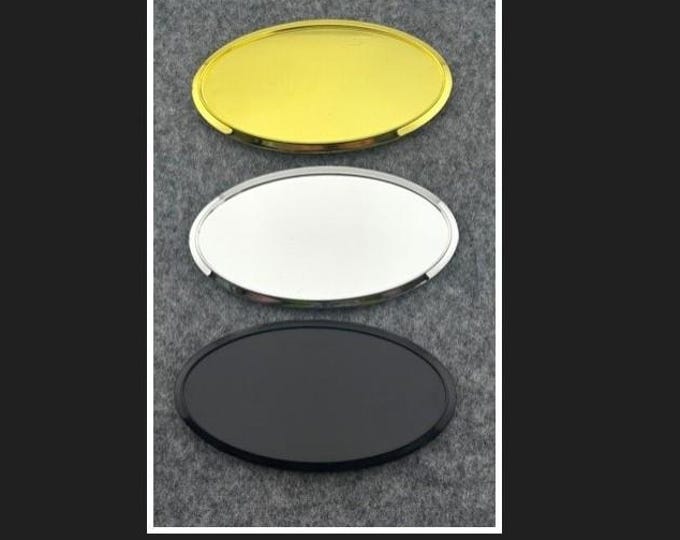 Frame Add‑On for Oval OES Name Badge – Gold, Silver, or Black Frame Upgrade – Order of the Eastern Star Badge Accessory