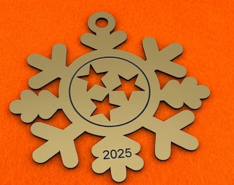 TN themed Snowflake Ornament