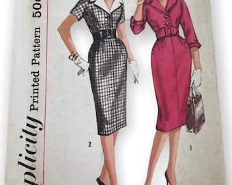 Simplicity 3038 Misses 50's Dress with Detachable Collar Size 16 Bust 36 UNCUT FF