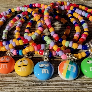 RED back in stock M and M Beaded Charm Bracelets