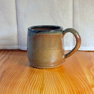 Rustic Charm Stoneware Coffee Mug with Toasted Sienna and Moss Glaze | READY TO SHIP