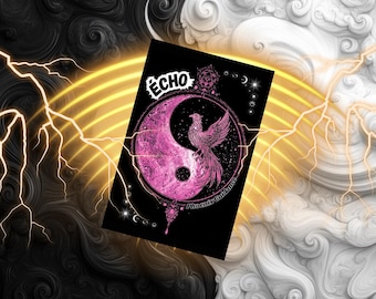 PRE-ORDER ECHO oracle - 50 cards - quotations, indicative boost, intuitive, emotional - questioning - answer - dating - yes, uncolored, punchy