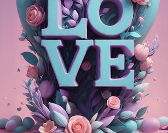 LOVE - 60 cards - SENTIMENTAL, quotes, guidance, intuitive, emotional, questioning, answering, colorful, glamorous, emotions, punchy, French game