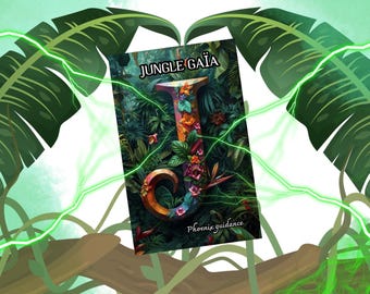 The Oracle - Jungle Gaia - 85 cards - Animal theme, forest, intuitive, divinatory, complete - Dating - Yes, Non-precise - Game - French printing - Punchy - Colorful