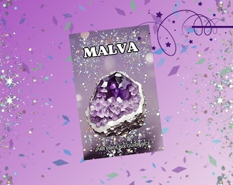 The MALVA Oracle - 100 cards - General, intuitive, divinatory, complete - all domains - dating - yes, no, French printing - punchy - mauve-violet - spiritual