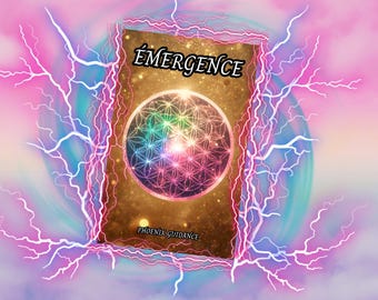 Oracle-EMERGENCE-General-Intuitive-Divinatory-Working on Wounds through Litho-Punchy-Colorful-60 Cards-PDF-Dating-Yes-No Game Fran