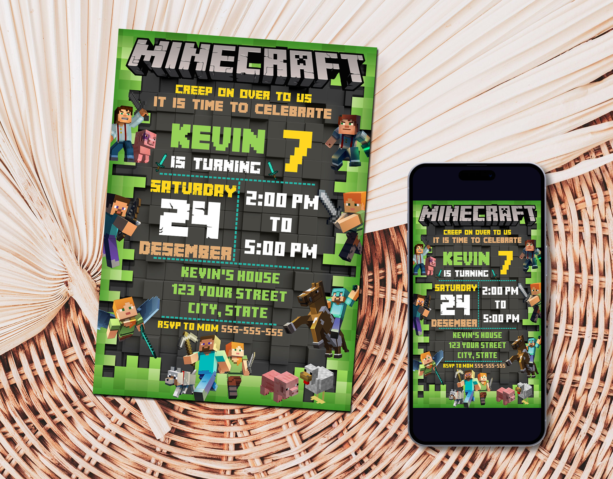 Instant Canva Minecraft Invite