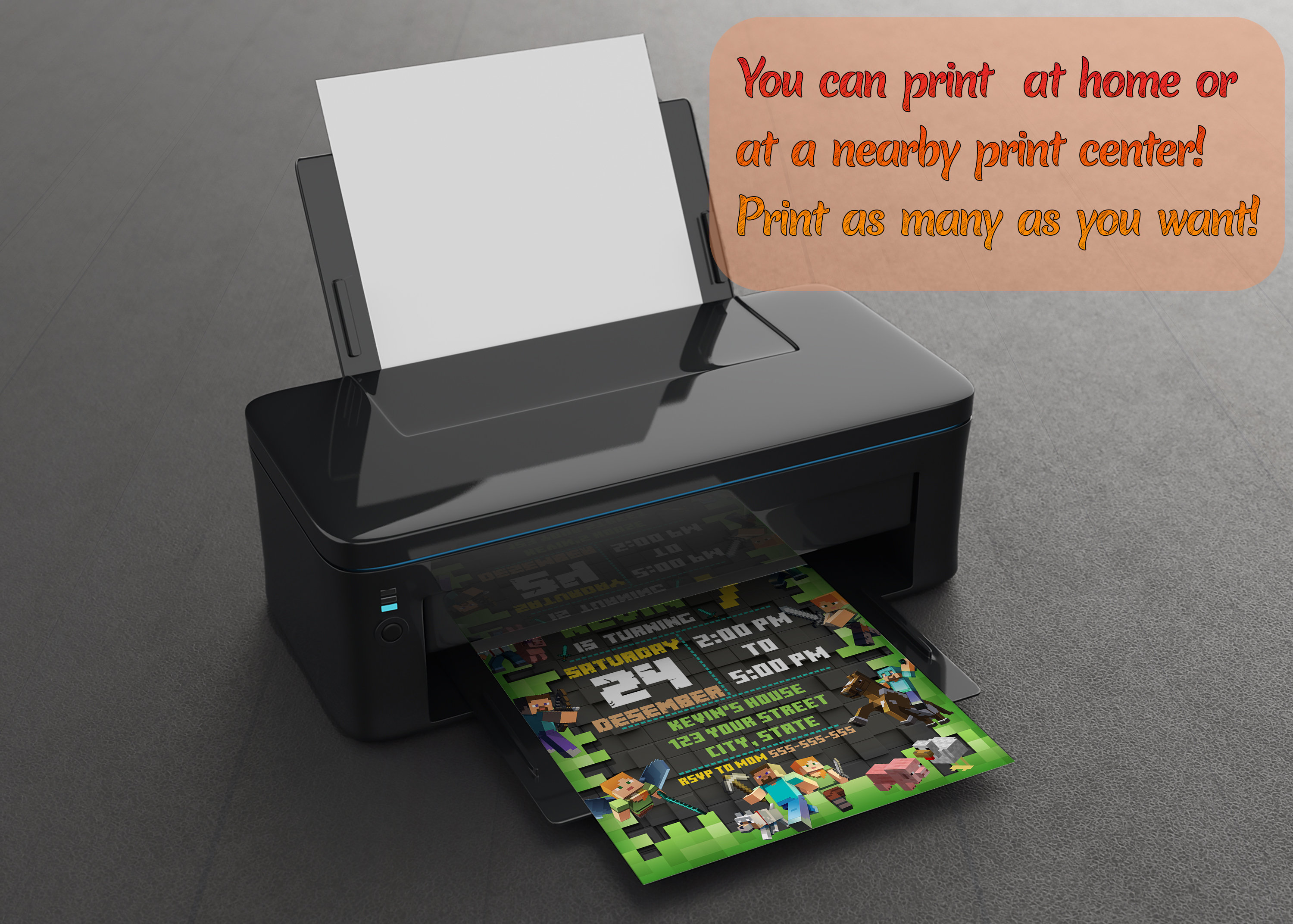 Instant Canva Minecraft Invite