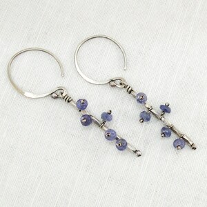 Mobile Earrings in Silver with Periwinkle Tanzanite image 3