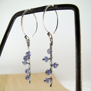 Mobile Earrings in Silver with Periwinkle Tanzanite image 2