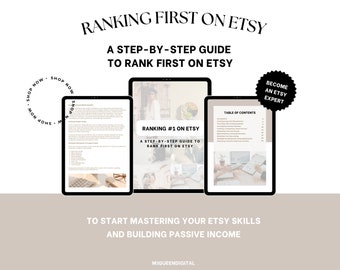 How to Rank 1st On Etsy Search Page | Etsy Help Book | Etsy Selling Guide | Selling on Etsy | Etsy Sellers | Etsy Marketing | Sell on Etsy