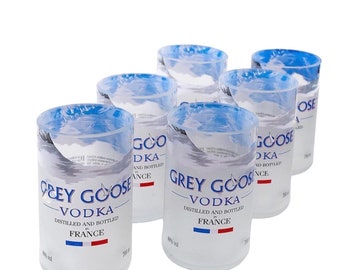 Set Esclusivo di Bicchieri Grey Goose, regalo per gli amanti della wodka, regalo fatto a mano per lui, regalo per lei