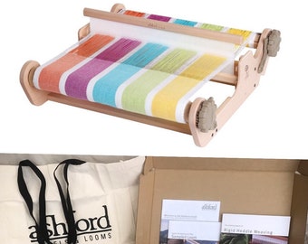 READY TO SHIP Ashford 2021/22 Complete Weaving Kit with 16" Sample It Rigid Heddle Loom and extras!