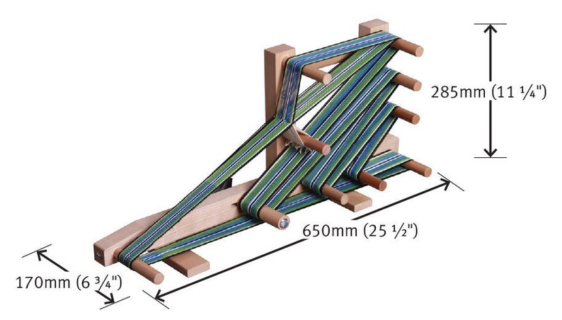 Ashford INKLE LOOM includes shuttle and clamp warp 2.8m / 110 image 10