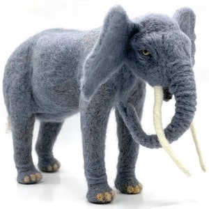 Elon the Elephant needle felting kit - Large model with detailed photo tutorial