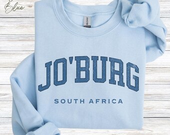 JoBurg-sweater, JoBurg City-shirt, aangepaste Johannesburg-trui, Zuid-Afrika-trui, gepersonaliseerde hoodie Zuid-Afrika, trui SA-cadeau