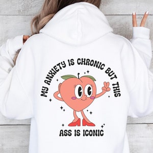Angst Hoody für psychische Gesundheit , Lustiges Sweatshirt Geschenk für ängstliche Freunde, Depression Pullover, Ironisches Empathie Shirt