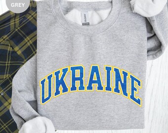 Ukraine Sweatshirt, Ukrainian Flag Shirt, Ukraine Crewneck, Ukraine Sweater, Ukrainian Jumper, Gift for Ukrainian, Ukraine Country Shirt