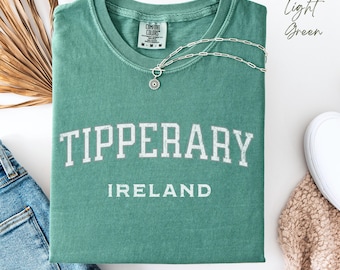 Camiseta Comfort Colors Tipperary Ireland: Camiseta de viaje irlandesa vintage