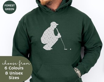 Bluza z kapturem golfowym, bluza golfowa, prezent dla miłośnika golfa, sweter golfowy, męska koszulka golfowa, koszula golfowa, koszulka dla fana golfa, prezent golfowy dla taty, prezent golfowy dla mamy