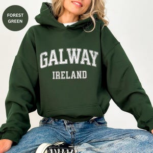 Sweat à capuche Galway, chemise Irlande, pull Galway, cadeaux Galway, souvenir de voyage, pull villes irlandaises, sweat-shirt irlandais, chemises touristiques Europe