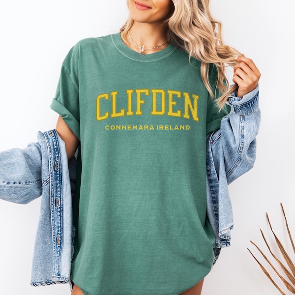 Clifden Connemara Ireland T Shirt, Irish Travel Tee, Galway Gift, West of Ireland Souvenir, County Galway Shirt, Ireland Vacation Outfit Top