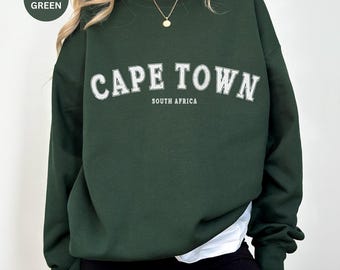 Cape Town Sweatshirt, South Africa Sweatshirt, Cape Town Crew Neck , Cape Town Jumper, South Africa Gifts, Cape Town Shirt, Travel Shirt SA