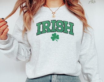 Irischer Hoodie, Irland Sweatshirt, Shamrock T Shirt, Irland Rundhalsausschnitt, St Patricks Day Shirt, irisches T-Shirt, Irland Outfit, Pattys Day Geschenk