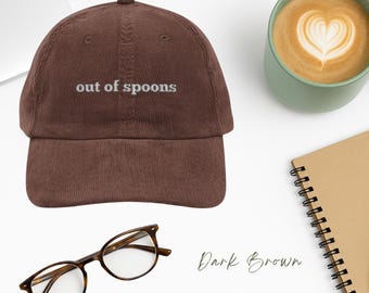 Spoonie Hat, Mental HealthCap, Funny Anxiety Hat, ADHD Dad Cap, Neurodivergent Gift, AUDHD Outfit, Chronic Fatigue Invisible Illness  Cap