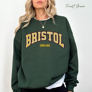 Bristol Sweatshirt, England Jumper, Bristol Uni Hoodie, Vintage Varsity Crewneck, College Sweater, UK Travel Gift, Retro Style