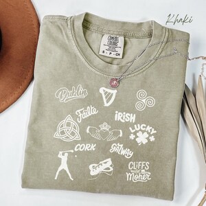 Irisches T-Shirt Komfortfarben Irland T-Shirt Dublin Shirt Keltisches Symbol Top Vintage Fáilte Souvenir Reisegeschenk Keltisches TShirt Irische Geschenkidee