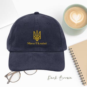 Slava Ukraini Hat, Trident Cap, Embroidered Ukraine Dad Hat, Ukrainian Gift Idea, Support Ukraine Gift, Trident Hat, Ukrainian Baseball Cap