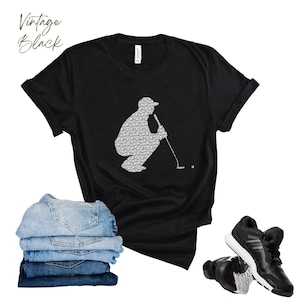 Golf Dad Shirt, Golfer Putting Tee, Funny Golf Gift for Him, Father&#39;s Day Present, Men&#39;s Golf TShirt, Golf Lover Gift Idea, Par Joke Apparel