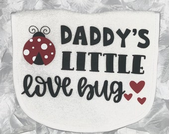 Baby Bib, ladybug Bib, Baby Gift, animal love, Funny, Cute, Kid, Mothers Day