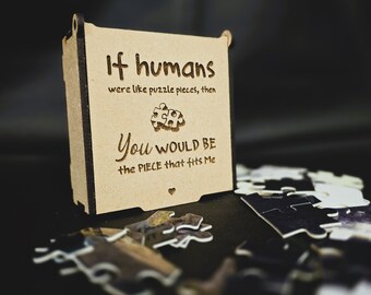 Personalized Photo Jigsaw Puzzle with Custom Wooden Box