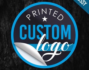 Custom Logo Stickers | Glossy Printed Round Labels