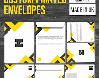 Custom Printed DL C4 C5 Envelopes Personolised Letters Business Wedding Party
