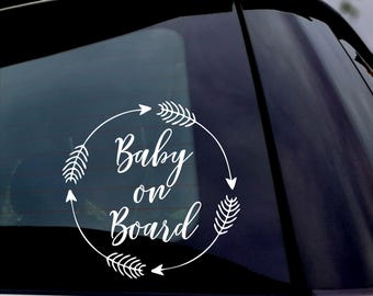 Baby On Board Baby Child Window Bumper Car Sign Decal Sticker