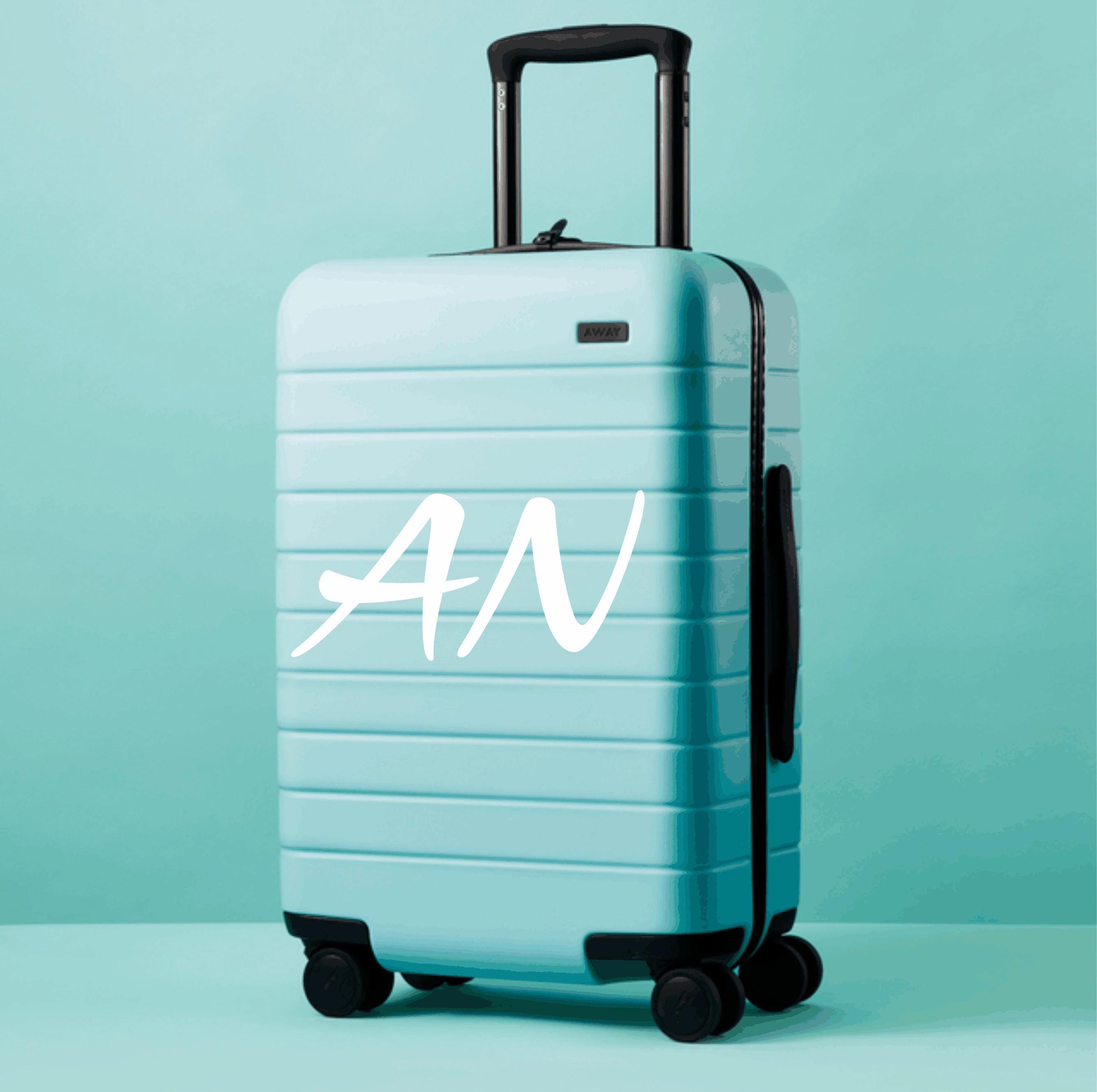 Suitcase Initials Name Decal Sticker for Suitcase,Luggage Sticker
