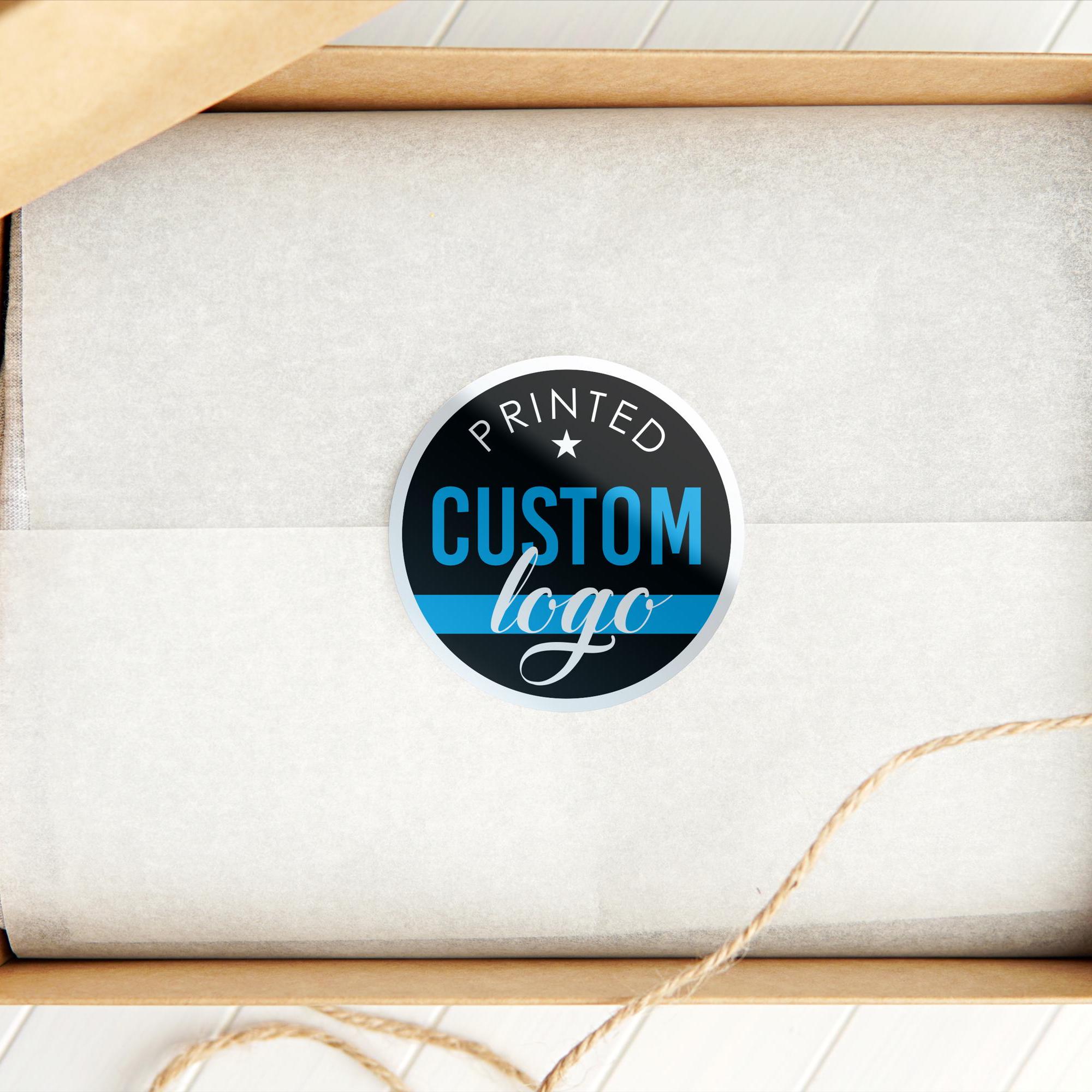 Handmade Etichette Adesivi Rotondi Personalizzati Per Logo, O - Foto 5